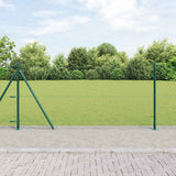 Vidaxl afrasteringspaal groen 10 x 1 m (36 mm gaas) staal en pvc