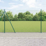 Vidaxl afrasteringspaal groen 10 x 1,4 m (13 mm gaas) staal en pvc