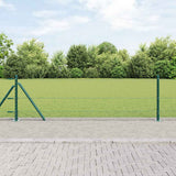 Vidaxl afrasteringspaal groen 25 x 0,6 m (13 mm gaas) staal en pvc