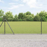 Vidaxl afrasteringspaal grijs 25 x 1 m (13 mm gaas) staal