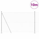 Vidaxl afrasteringspaal zilver 10 x 1,5 m (13 mm gaas) staal