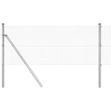 Vidaxl afrasteringspaal zilver 25 x 0,5 m (12 x 12 mm gaas) staal