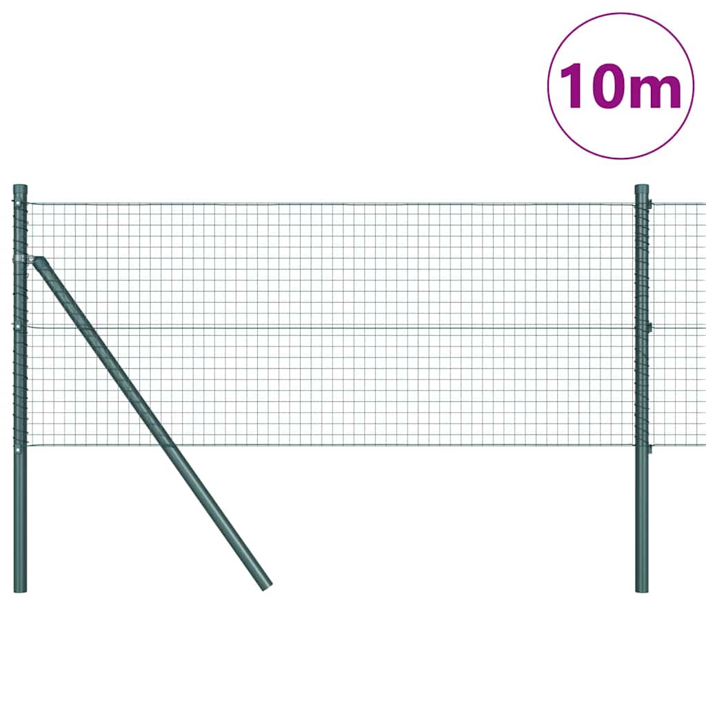 Vidaxl afrasteringspaal groen 10 x 0,6 m (25 x 25 mm gaas)