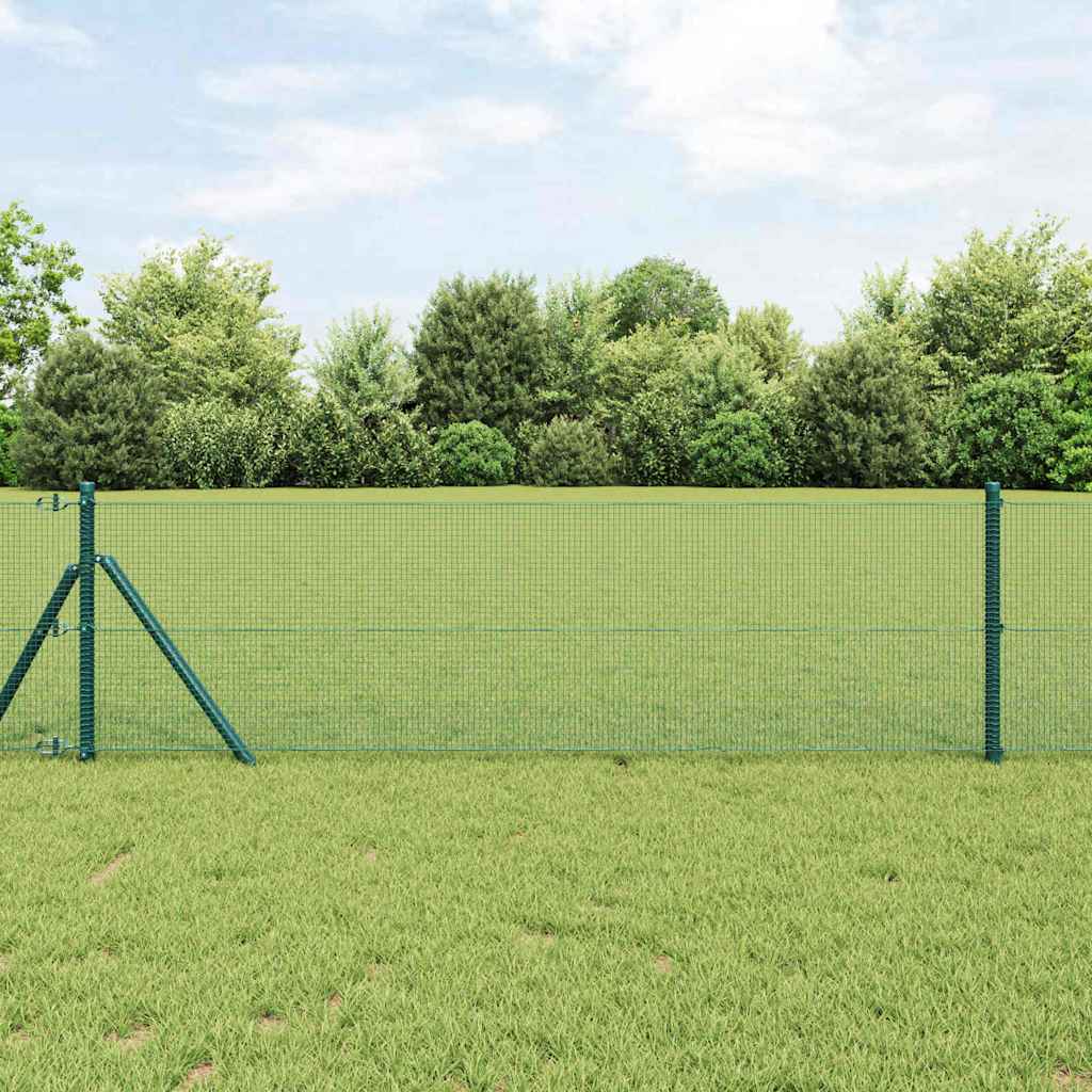 Vidaxl afrasteringspaal groen 10 x 0,8 m (12 x 12 mm gaas)