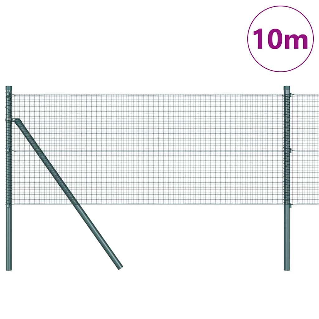 Vidaxl afrasteringspaal groen 10 x 0,8 m (12 x 12 mm gaas)