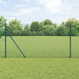 Vidaxl gelast draadhek met grondbevestiging 10 x 1 m pvc-coated staal