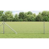 Vidaxl afrasteringspaal zilver 10 x 0,4 m (19 x 19 mm gaas) staal