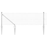 Vidaxl afrasteringspaal zilver 10 x 0,8 m (12 x 12 mm gaas) staal