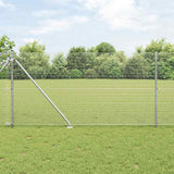 Vidaxl afrasteringspaal zilver 10 x 1,2 m (19 x 19 mm gaas) staal