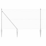 Vidaxl afrasteringspaal zilver 10 x 1,2 m (19 x 19 mm gaas) staal