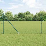 Vidaxl afrasteringspaal groen 10 x 1,4 m (25 x 25 mm gaas)