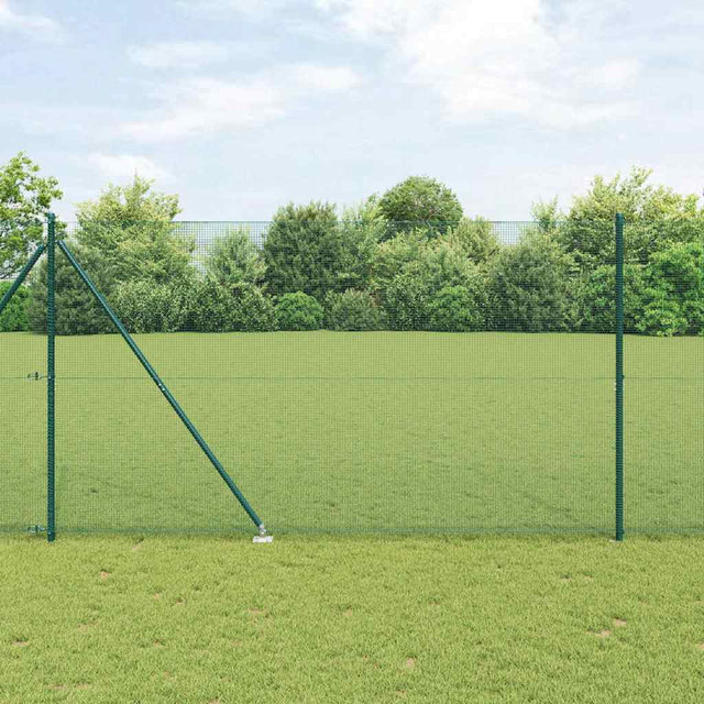Vidaxl gelast draadhek met grondpennen 10 x 1,5 m pvc-gecoate staal
