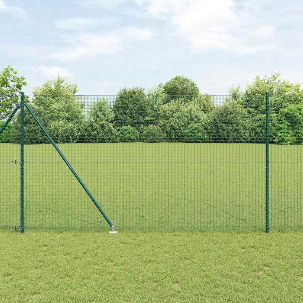 Vidaxl gelast draadhek met grondpennen 10 x 1,6 m pvc-gecoate staal