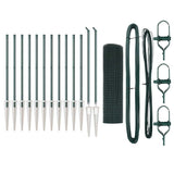 Vidaxl afrasteringspaal groen 25 x 0,4 m (16 x 16 mm gaas)