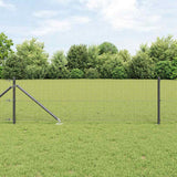 Vidaxl afrasteringspaal grijs 10 x 0,8 m (25 x 25 mm gaas)