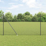 Vidaxl afrasteringspaal grijs 10 x 1,6 m (16 x 16 mm gaas)