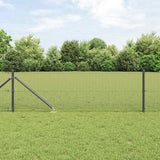 Vidaxl afrasteringspaal grijs 50 x 0,4 m (12 x 12 mm gaas)