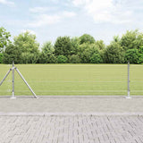 Vidaxl afrasteringspaal zilver 10 x 0,5 m (19 x 19 mm gaas) staal
