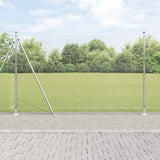 Vidaxl afrasteringspaal zilver 10 x 1,4 m (16 x 16 mm gaas) staal