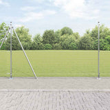 Vidaxl afrasteringspaal zilver 10 x 1,6 m (25 x 25 mm gaas) staal