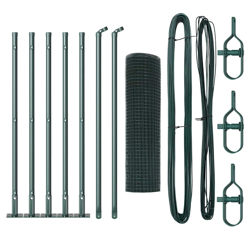Vidaxl afrasteringspaal groen 10 x 0,6 m (19 x 19 mm gaas)