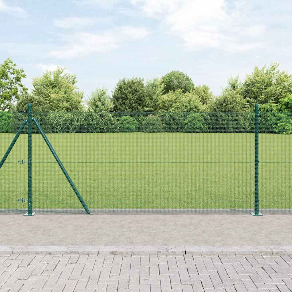 Vidaxl afrasteringspaal groen 10 x 0,8 m (12 x 12 mm gaas)