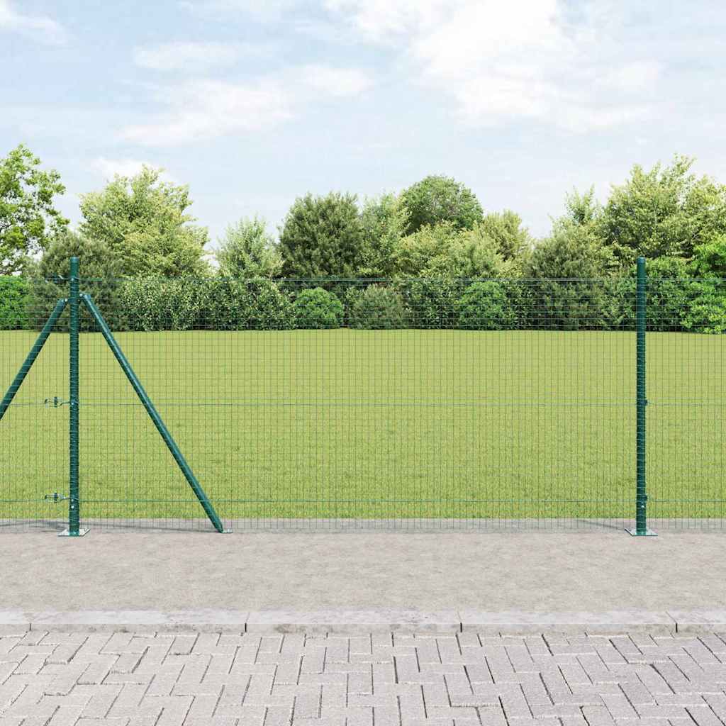 Vidaxl afrasteringspaal groen 10 x 0,8 m (25 x 25 mm gaas)
