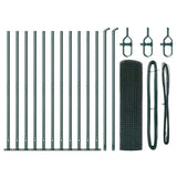Vidaxl afrasteringspaal groen 25 x 0,5 m (19 x 19 mm mesh) staal