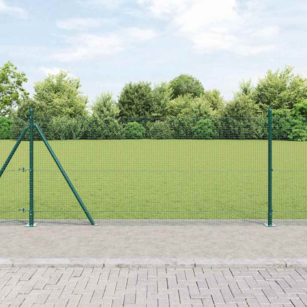 Vidaxl afrasteringspaal groen 25 x 0,8 m (19 x 19 mm gaas)