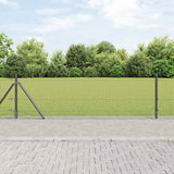 Vidaxl afrasteringspaal grijs 10 x 0,5 m (19 x 19 mm gaas) staal
