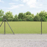 Vidaxl afrasteringspaal grijs 10 x 1 m (25 x 25 mm gaas) staal