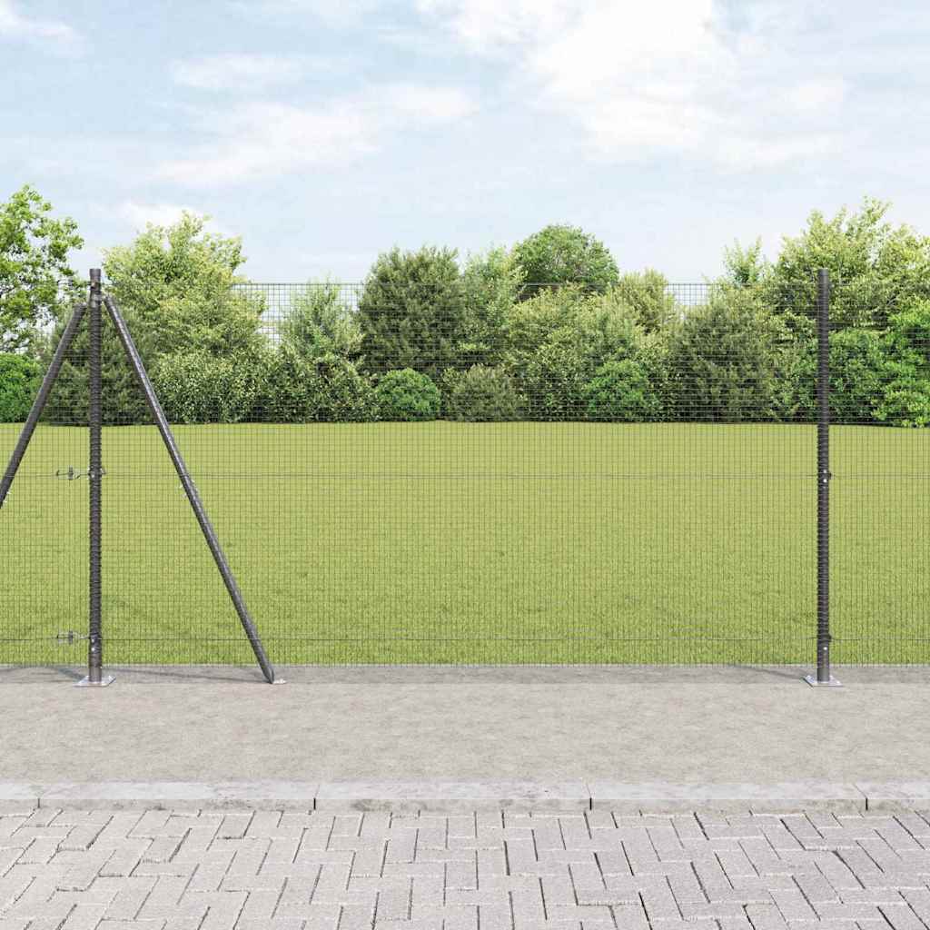 Vidaxl afrasteringspaal grijs 10 x 1,2 m (16 x 16 mm gaas)