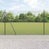 Vidaxl afrasteringspaal grijs 10 x 1,6 m (12 x 12 mm gaas)