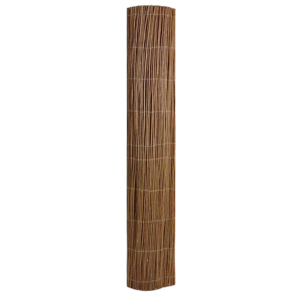 Vidaxl wilgen schutting naturel 140 x 500 cm wilg