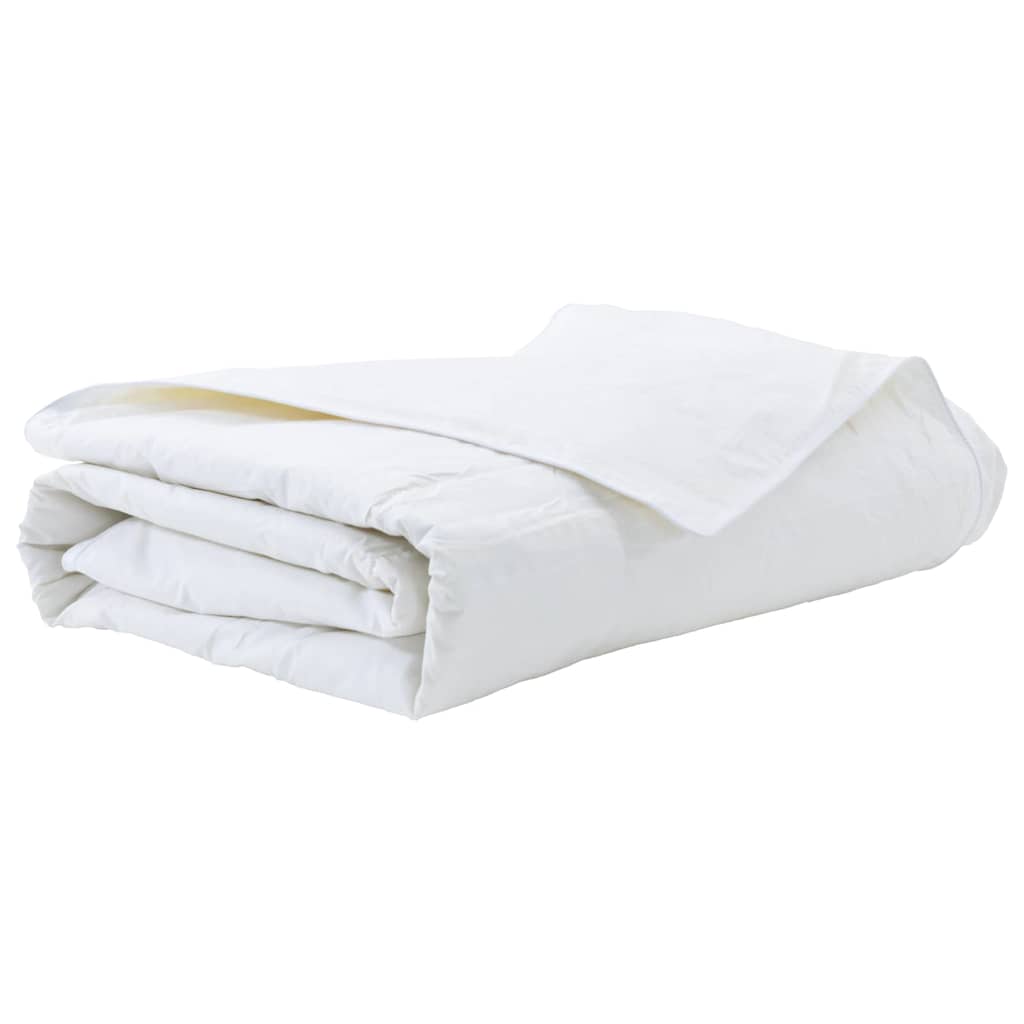 Vidaxl zomer dekbed wit 155 x 220 cm veren