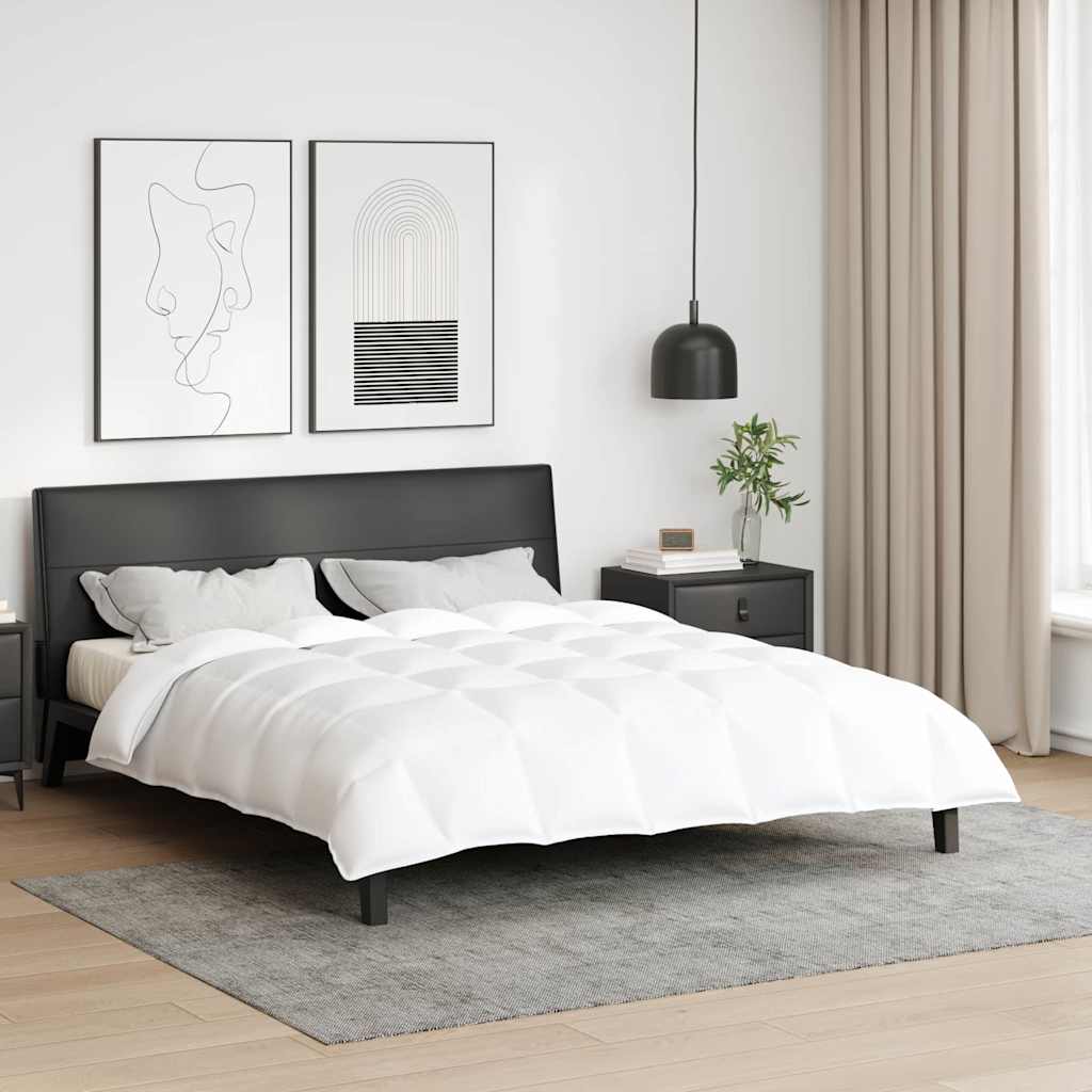 Vidaxl winter dekbed wit 240 x 200 cm veren