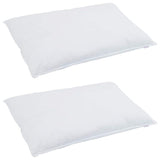 Vidaxl hoofdkussen met kussen 2 pcs wit 40 x 80 cm veren