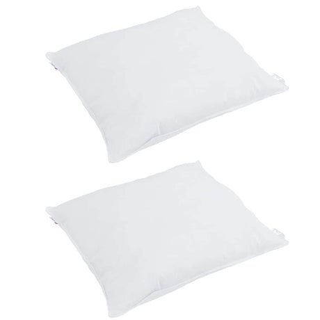 Vidaxl hoofdkussen met kussen 2 pcs wit 80 x 80 cm veren