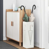 Vidaxl regen paraplu standaard wit 15,5 x 15,5 x 49 cm staal