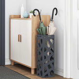 Vidaxl paraplu standaard antraciet 15,5 x 15,5 x 49 cm metaal