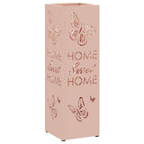 Vidaxl paraplu standaard met opslag roze 15,5 x 15,5 x 49 cm metaal