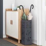 Vidaxl paraplu standaard antraciet 15,5 x 15,5 x 49 cm metaal