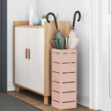 Vidaxl paraplu standaard met opslag roze 15,5 x 15,5 x 49 cm metaal