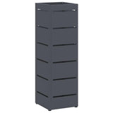 Vidaxl paraplu standaard antraciet 15,5 x 15,5 x 49 cm metaal