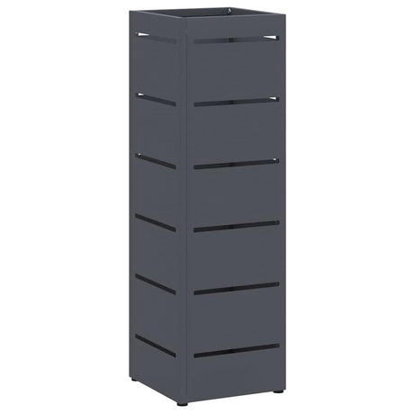 Vidaxl paraplu standaard antraciet 15,5 x 15,5 x 49 cm metaal