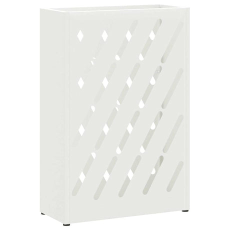 Vidaxl paraplu standaard wit 28 x 12 x 41 cm staal
