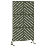 Vidaxl privacyscherm olijfgroen 100 x 50 x 180 cm staal