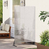 Vidaxl privacyscherm grijs 100 x 50 x 180 cm staal