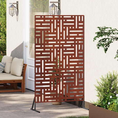 Vidaxl privacyscherm 100 x 50 x 180 cm weervast staal roestkleurig