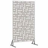Vidaxl privacyscherm grijs 100 x 50 x 180 cm cortenstaal